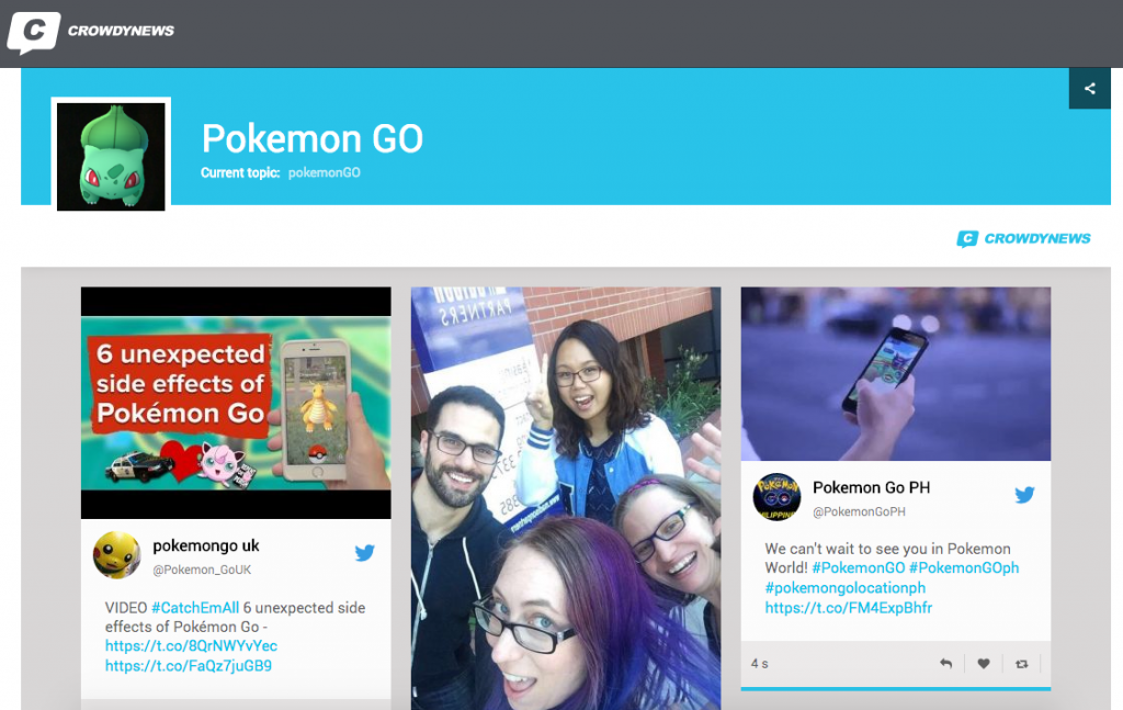 Pokemon Go Social Stream