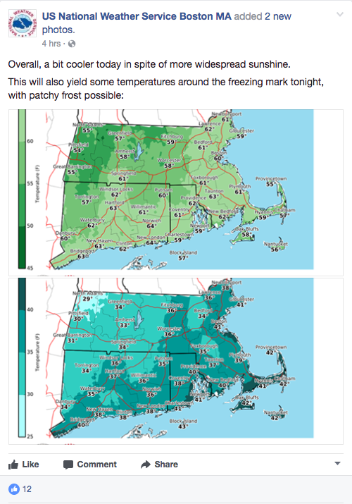 social media informs national weather service