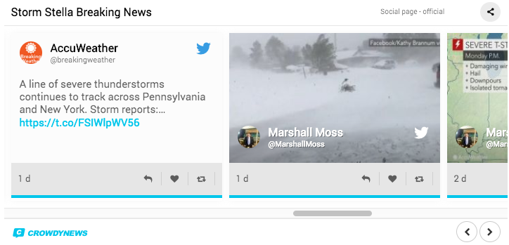 social media informs Storm Stella